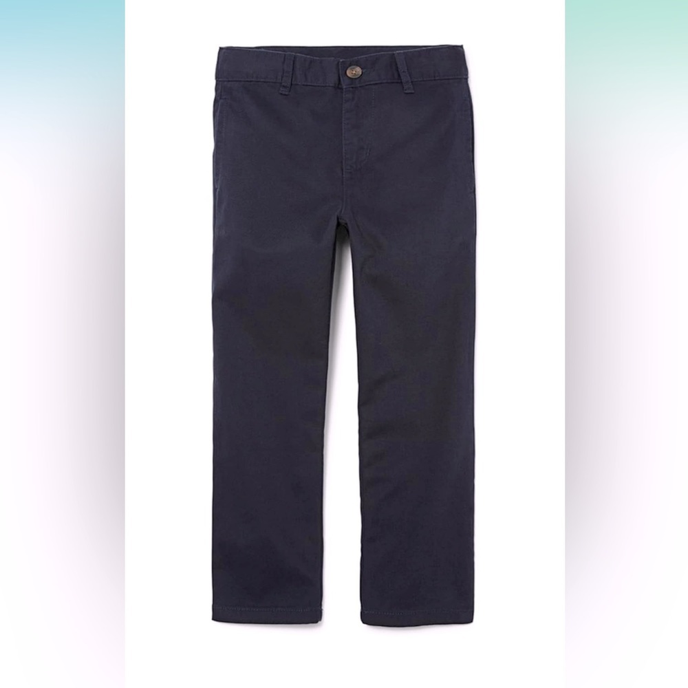 The Children's Place Boys Stretch Chino Pants Boys Size 10 Husky NWT Navy Blue
